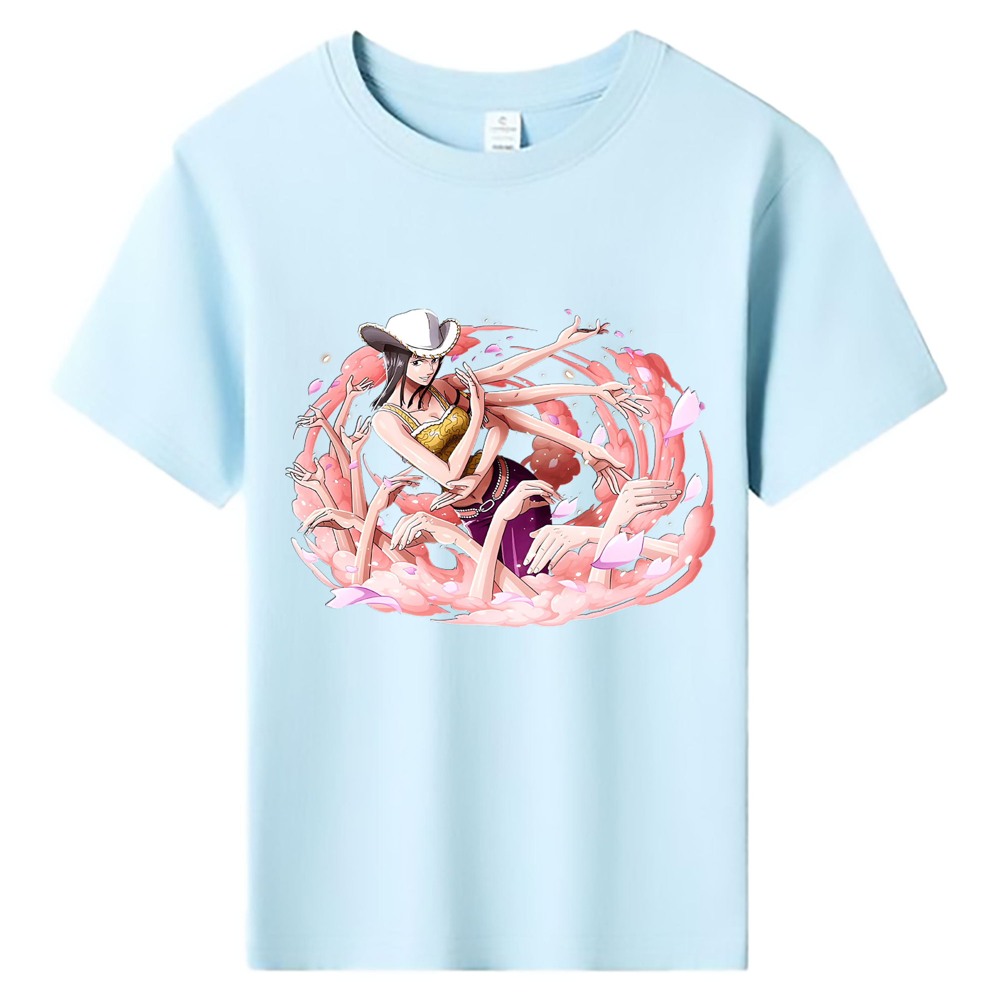 ワンピース ニコ・ロビン ONE PIECE Nico Robin 綿100％キッズTシャツ（フロントプリント）
